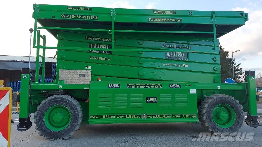 HAB S280-25 E4WDS, 28m electric scissor lift Žirkliniai keltuvai