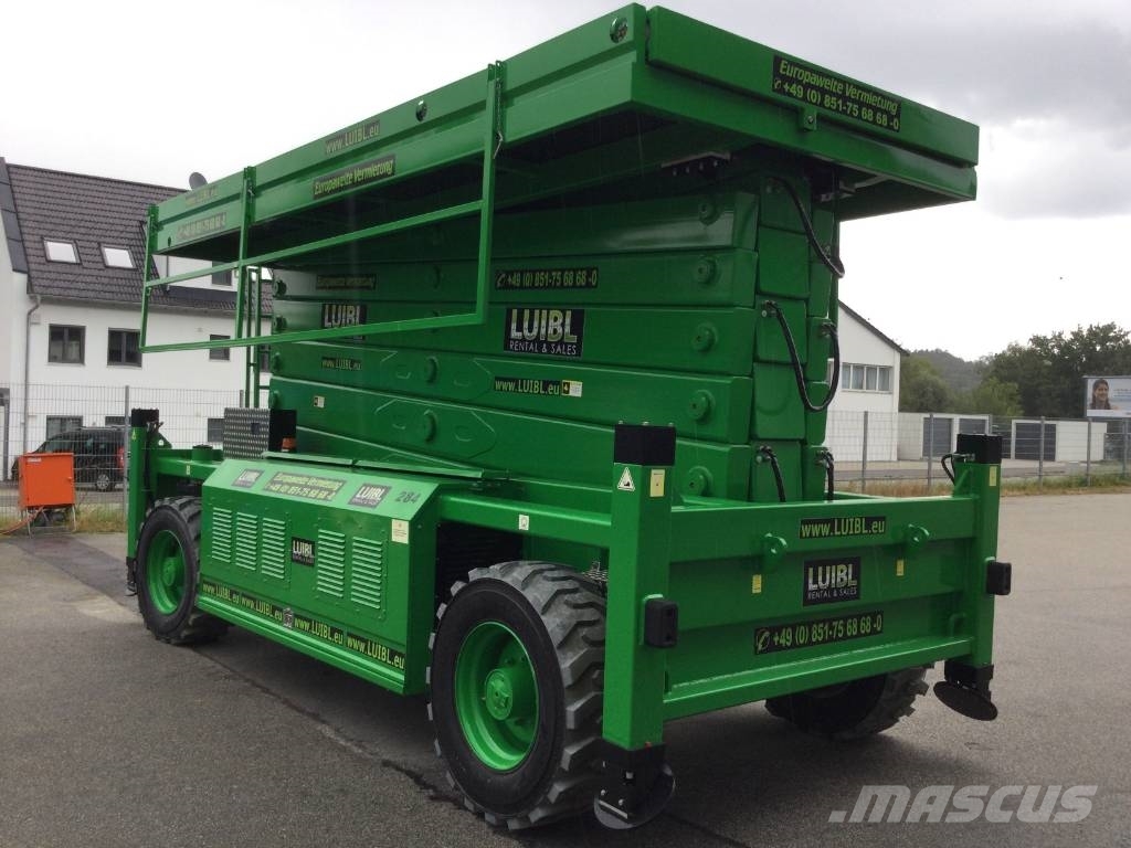 HAB S280-25 E4WDS, 28m electric scissor lift Žirkliniai keltuvai