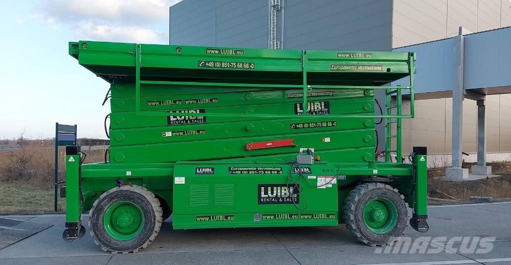 HAB S280-25 E4WDS, 28m electric scissor lift Žirkliniai keltuvai