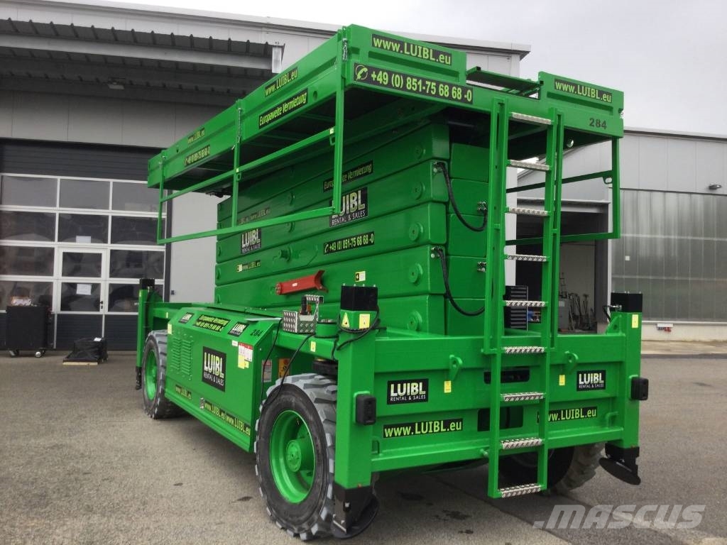 HAB S280-25 E4WDS, 28m electric scissor lift Žirkliniai keltuvai