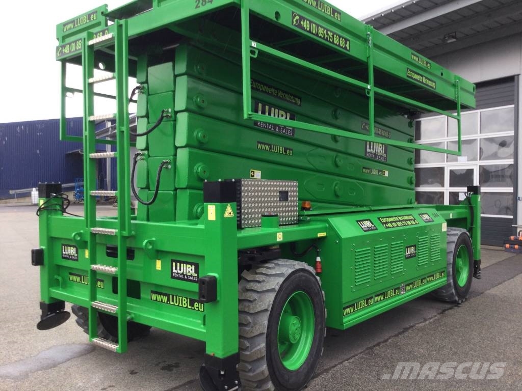 HAB S280-25 E4WDS, 28m electric scissor lift Žirkliniai keltuvai
