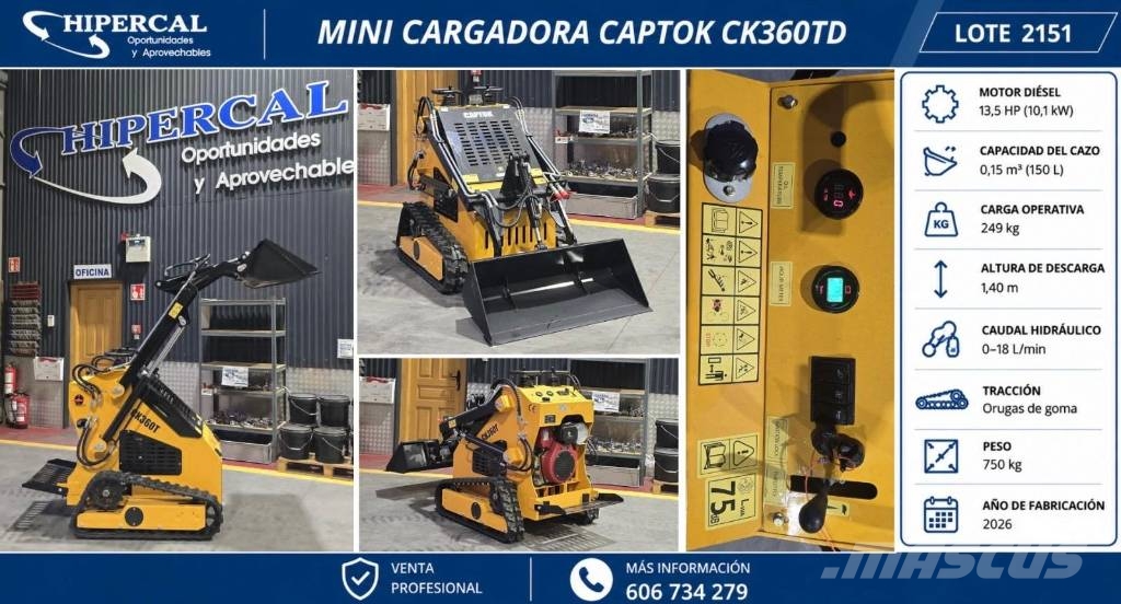 Captok CK360TD Minilæsser - skridstyret