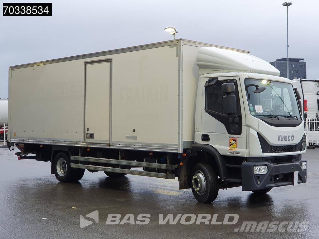 Iveco Eurocargo 120LE190 4X2 12tonner 1500kg Ladebordwan Bakwagens met gesloten opbouw