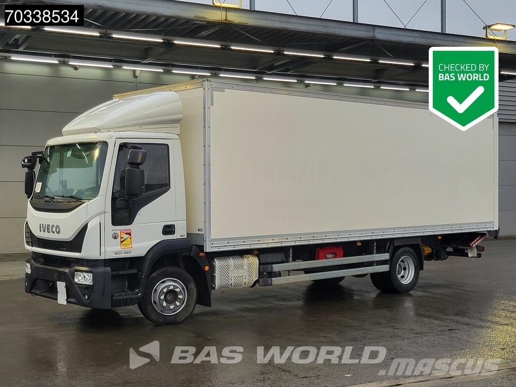 Iveco Eurocargo 120LE190 4X2 12tonner 1500kg Ladebordwan Bakwagens met gesloten opbouw