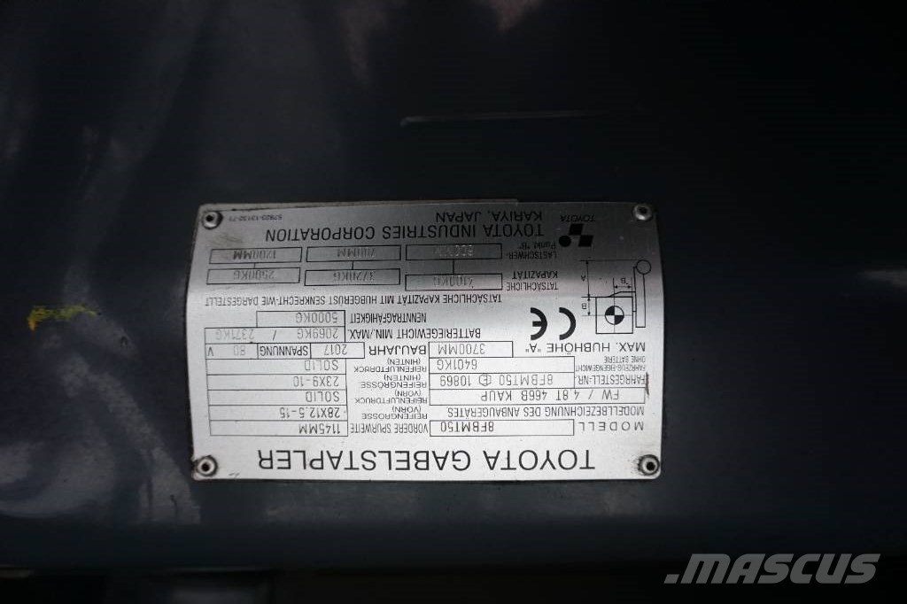 Toyota 8FBMT50 El gaffeltrucks