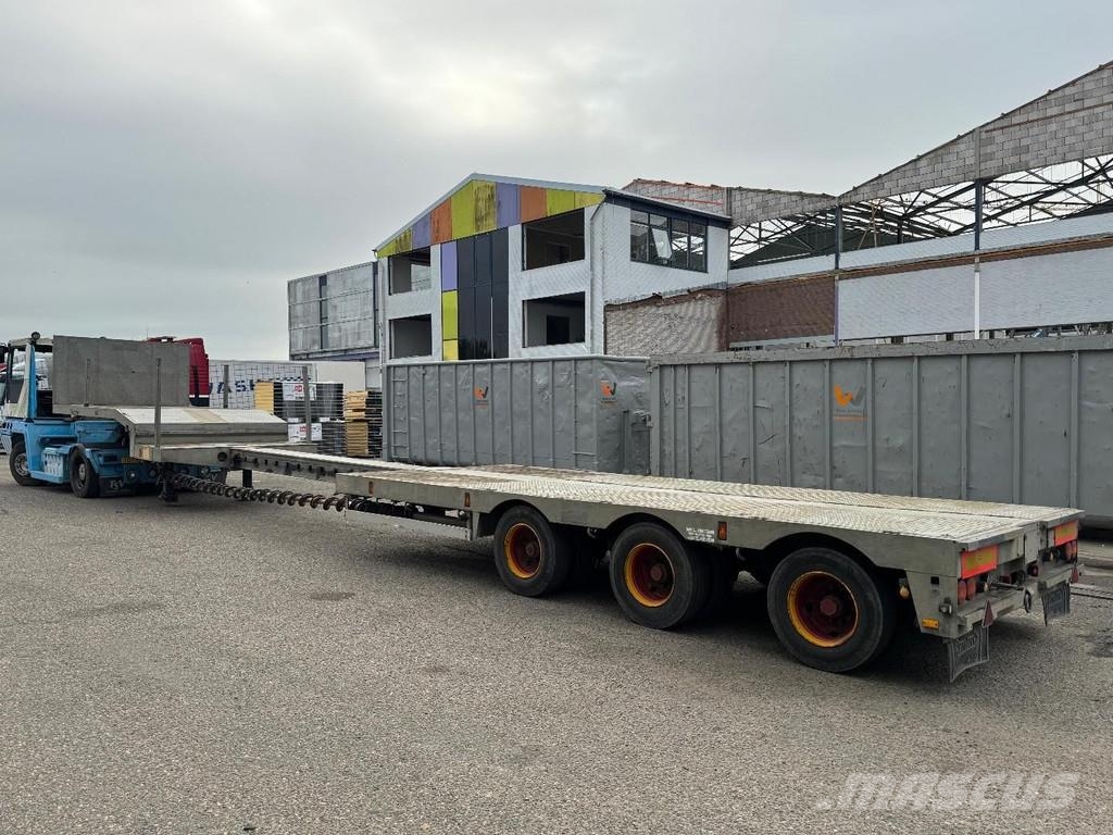 Nooteboom 3 AXLE BPW + 4,6 M EXTENDABLE + LAST AXLE STEERING Podvalníkové návěsy