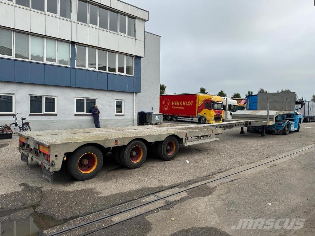 Nooteboom 3 AXLE BPW + 4,6 M EXTENDABLE + LAST AXLE STEERING Podvalníkové návěsy