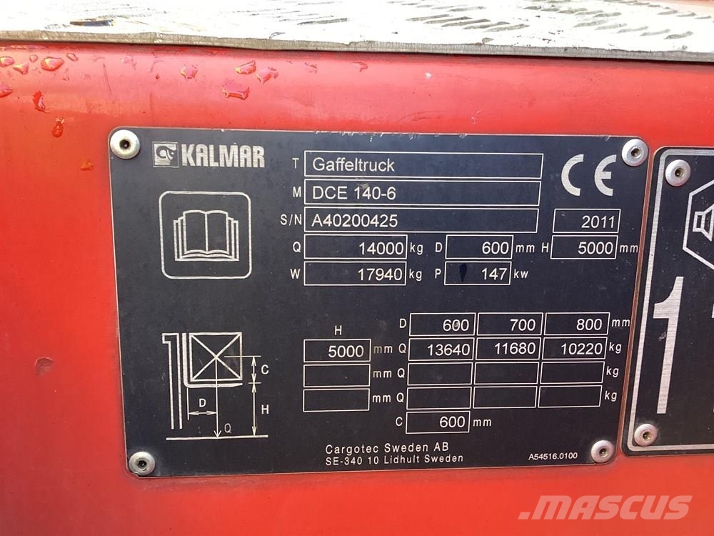 Kalmar DCE140-6 Diesel forklifts