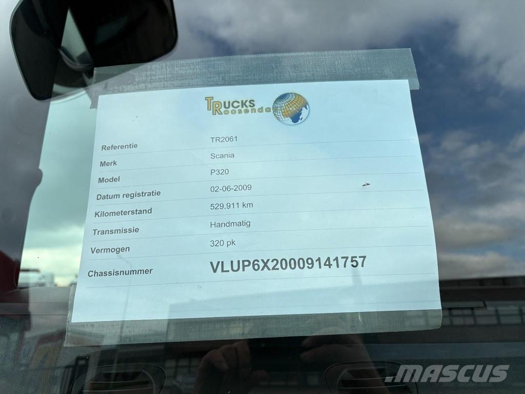 Scania P 320 + BDF SYSTEM + 6X2 + 26 t + LIFT AXLE + MANU Тентовані вантажівки