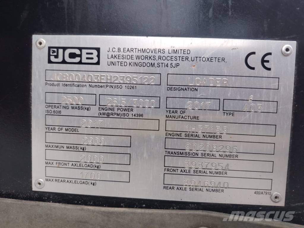 JCB 403 Pyöräkuormaajat