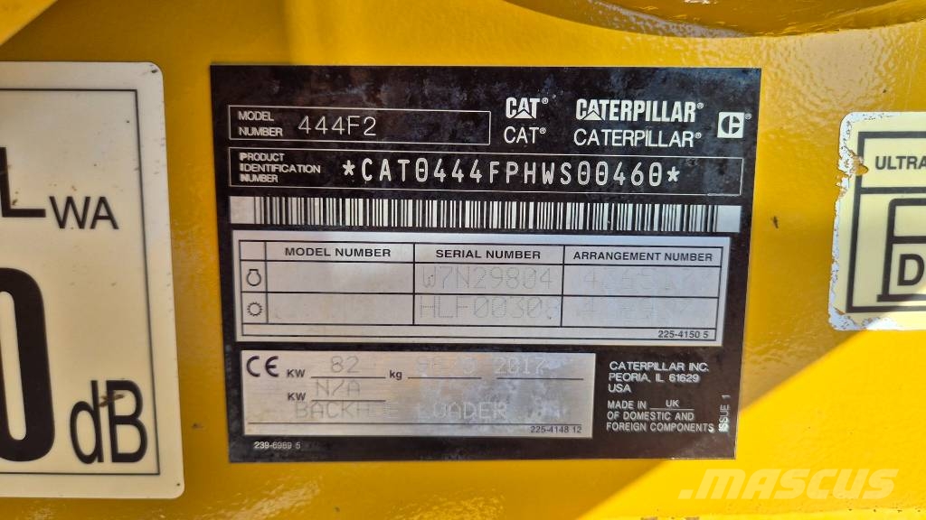 CAT 444F2 - 2017 YEAR - 4X BUCKETS - 6890 HOURS - AC - Rovokopači