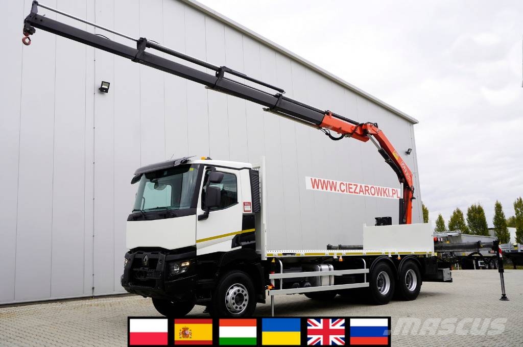 Renault C380 DTI 11 6x4 / Fassi F235A.0.24 E crane Autojeřáby, hydraulické ruky