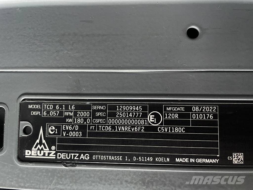 Deutz TCD6.1L6 - 165 kVA Stage V Generator - DPX-19014 Geradores a diesel
