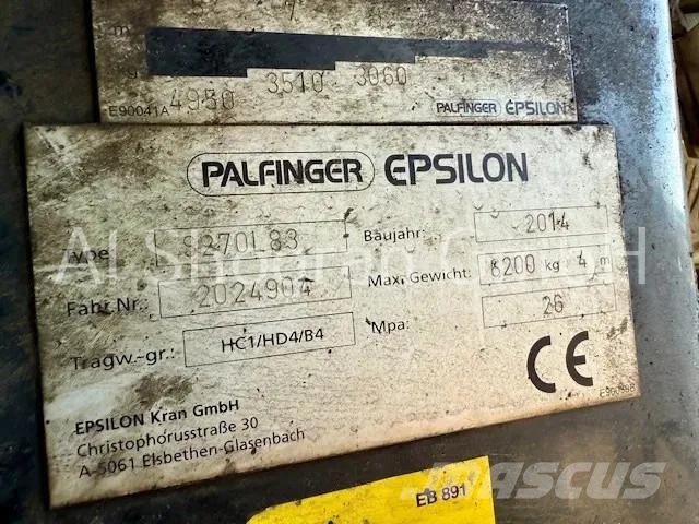 Volvo FH 540 Holz Kran Palfinger S270L83/Komplettzug Trekkers