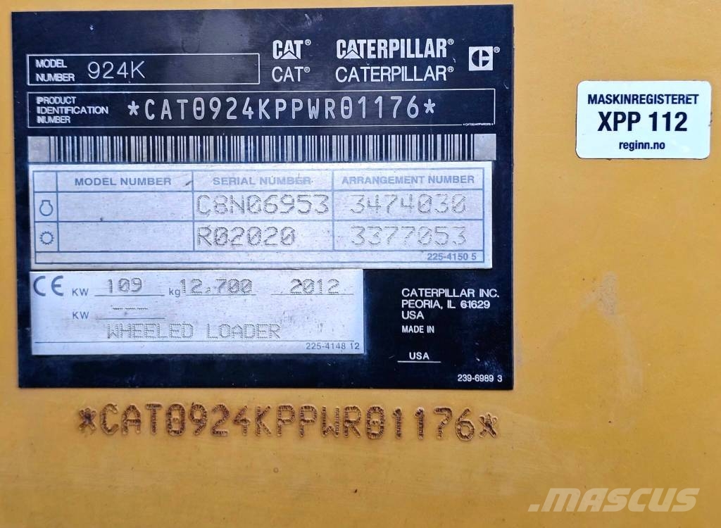 CAT 924 K Hjullastere