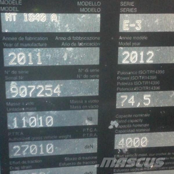 Manitou MT1840E3 Teleskoplader
