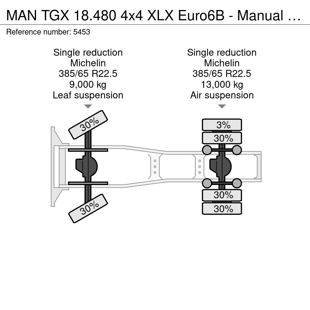 MAN TGX 18.480 4x4 XLX Euro6B - Manual Transmission - Sattelzugmaschinen
