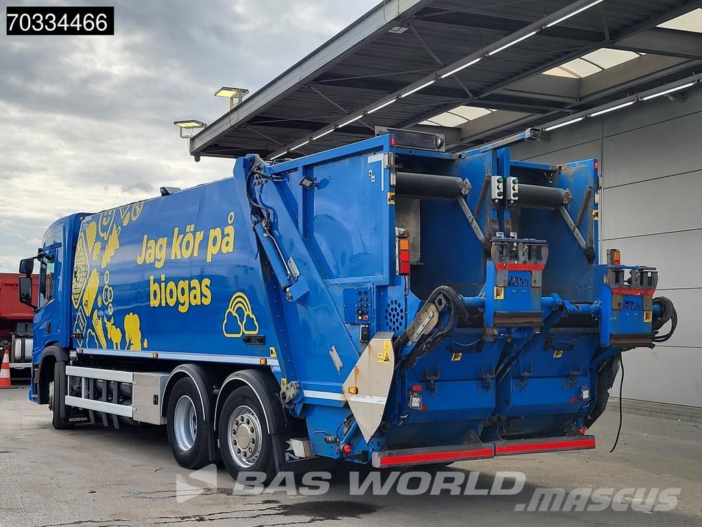 Scania P340 P 6X2 CNG ENGINE! 20m3 NTM garbage truck stee Camiones de basura