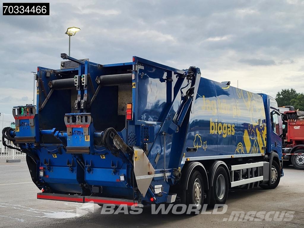 Scania P340 P 6X2 CNG ENGINE! 20m3 NTM garbage truck stee Camiones de basura