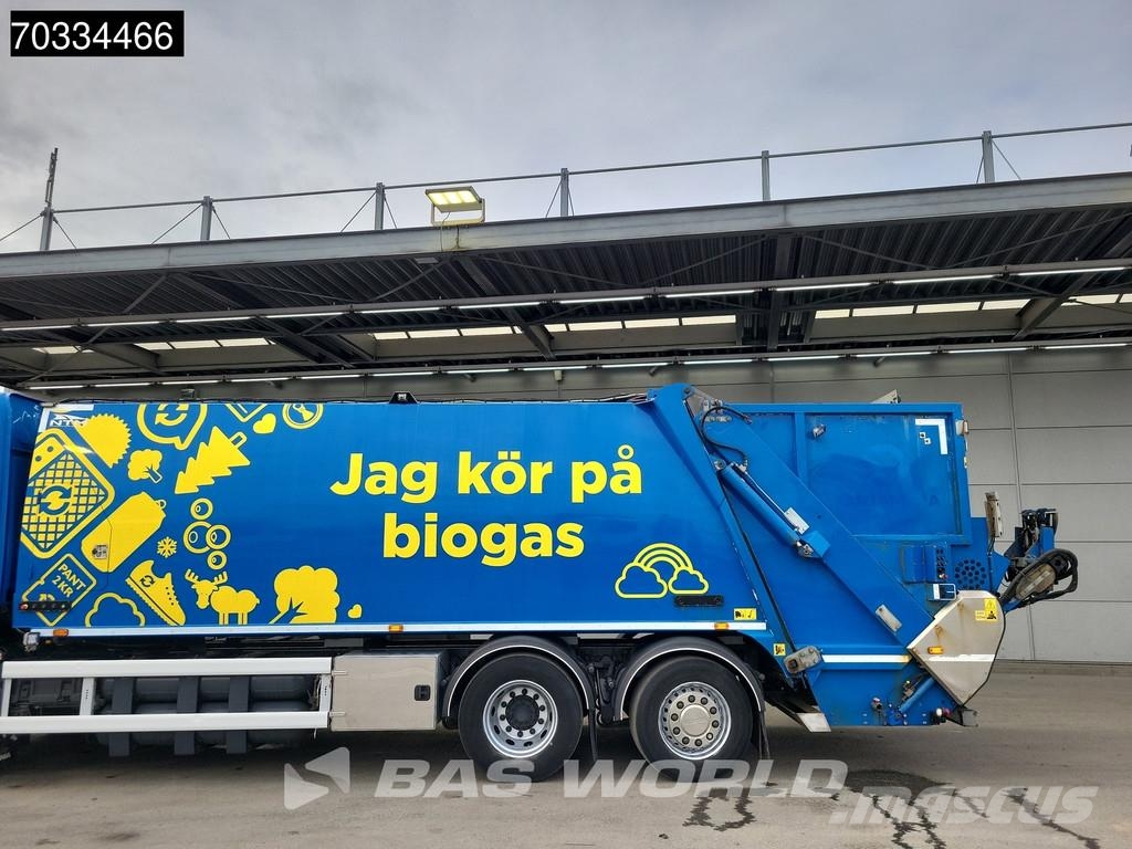 Scania P340 P 6X2 CNG ENGINE! 20m3 NTM garbage truck stee Camiones de basura