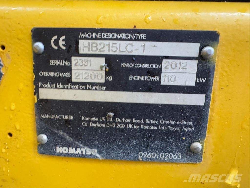 Komatsu HB215LC-1 HB Bagri goseničarji