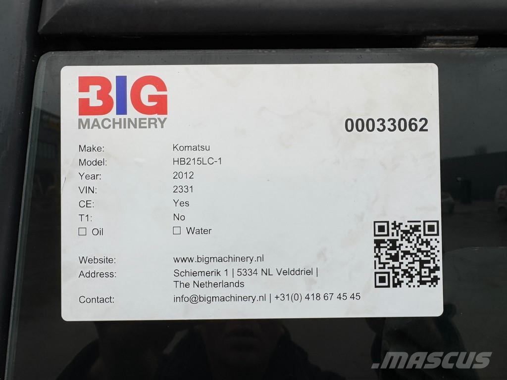 Komatsu HB215LC-1 HB Bagri goseničarji