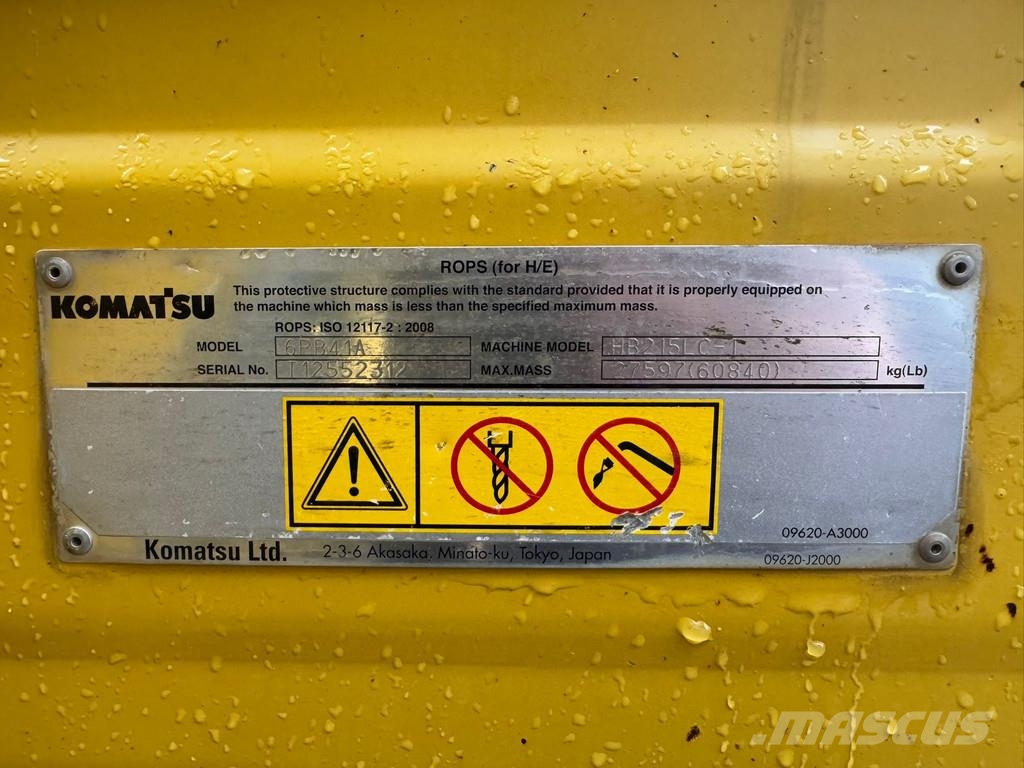 Komatsu HB215LC-1 HB Bagri goseničarji