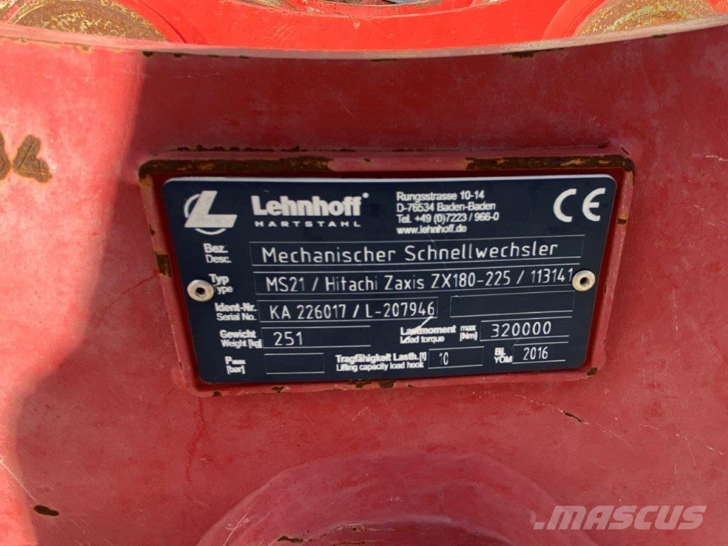Hitachi ZX 180, ZX 225, ZX 250 Lehnhoff MS21 HS21 Raupenbagger