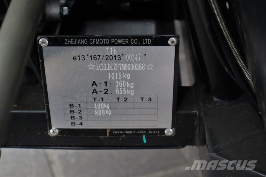 CFMoto UFORCE600 Valid Inspection, Dutch Registration, Dr ATV/Quad
