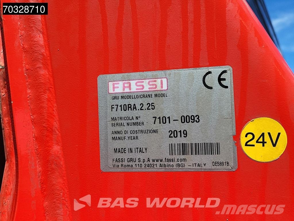 Scania G450 8X4 FASSI F710RA.2.25 Crane kran + Jib 5+6 Fu Camiones de cama baja