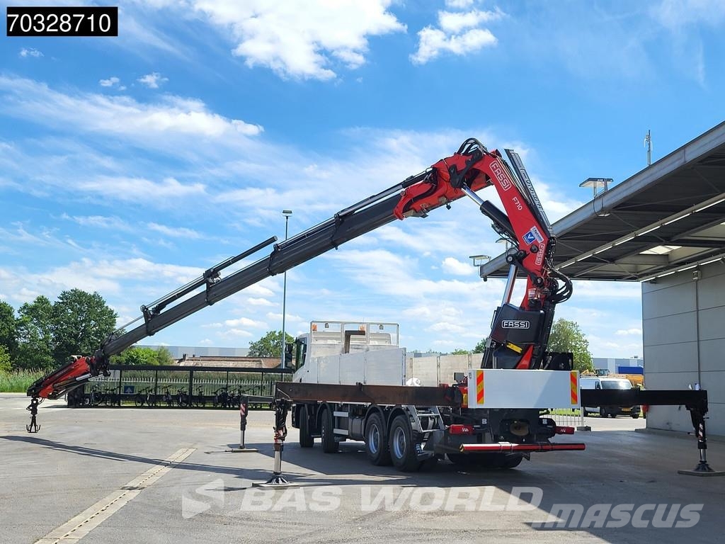 Scania G450 8X4 FASSI F710RA.2.25 Crane kran + Jib 5+6 Fu Camiones de cama baja