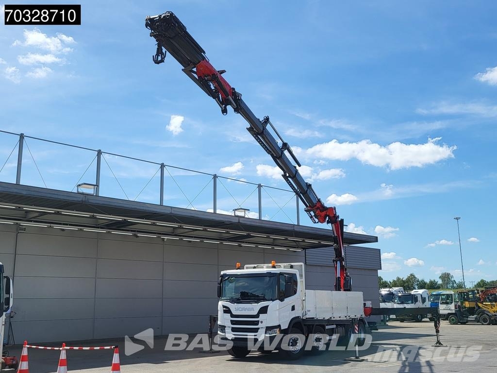 Scania G450 8X4 FASSI F710RA.2.25 Crane kran + Jib 5+6 Fu Camiones de cama baja