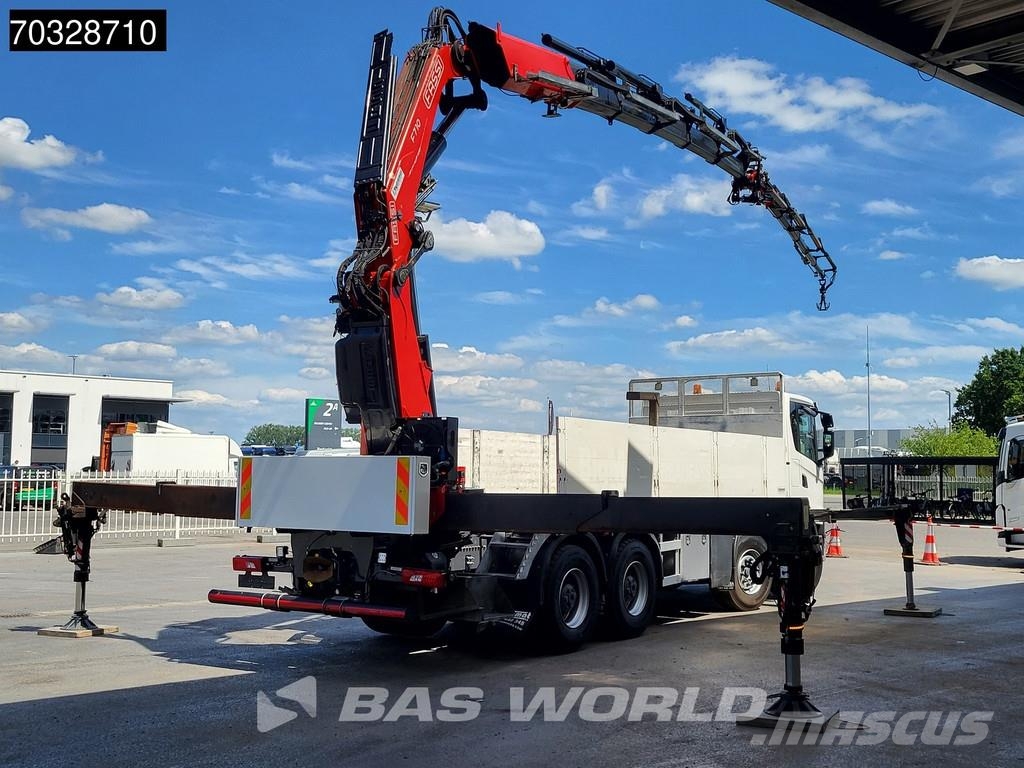 Scania G450 8X4 FASSI F710RA.2.25 Crane kran + Jib 5+6 Fu Camiones de cama baja