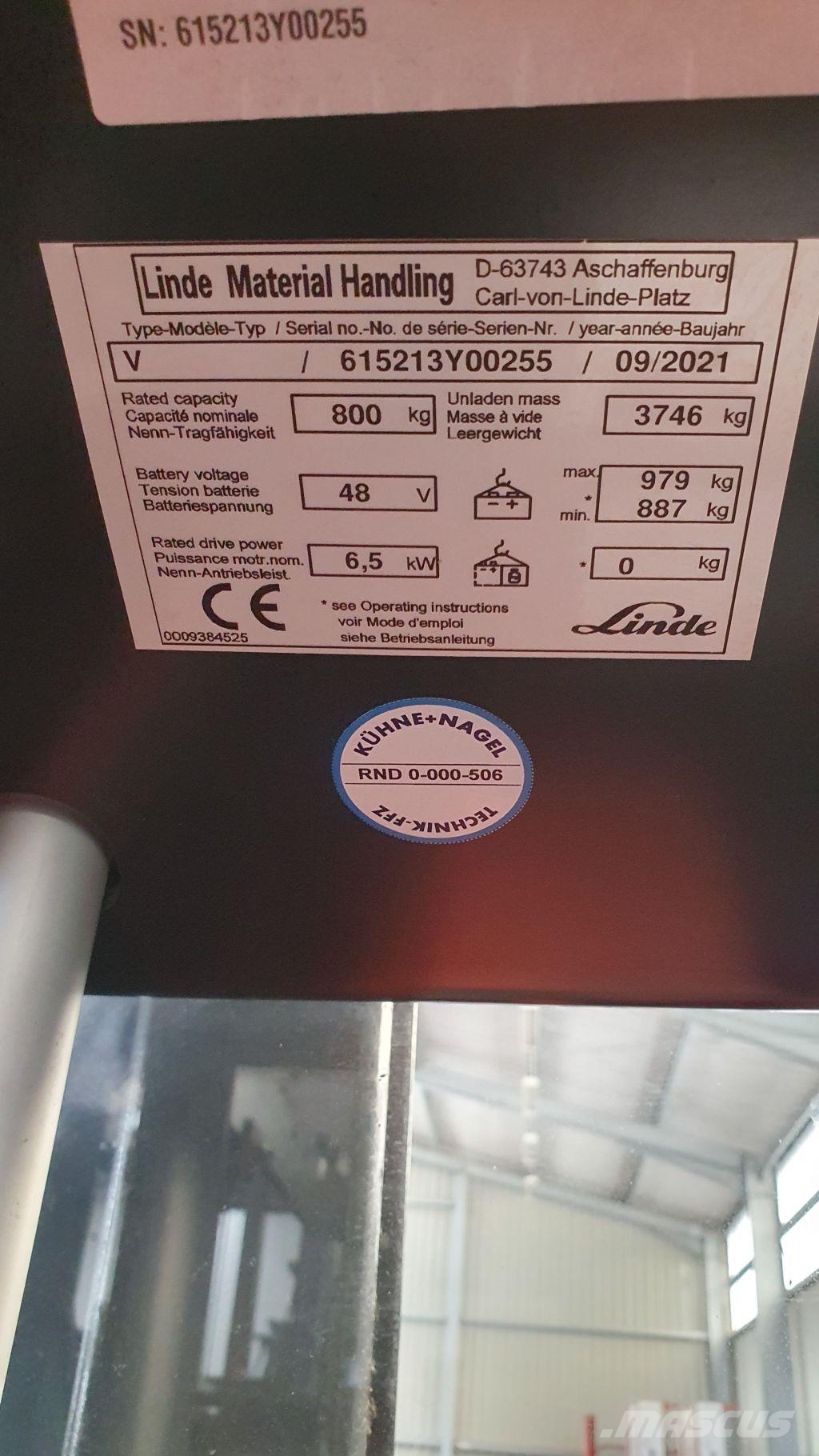 Linde V48 Orderpicker voor hoog niveau