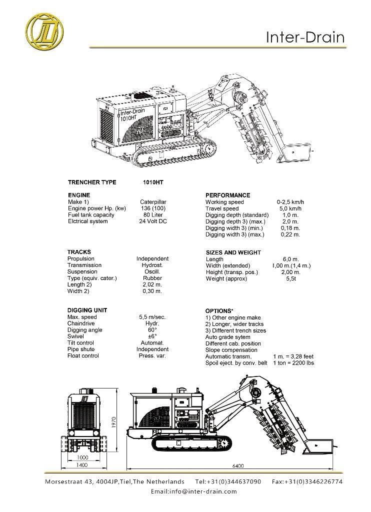 Inter-Drain 1010HT 其他耕耘機和配件