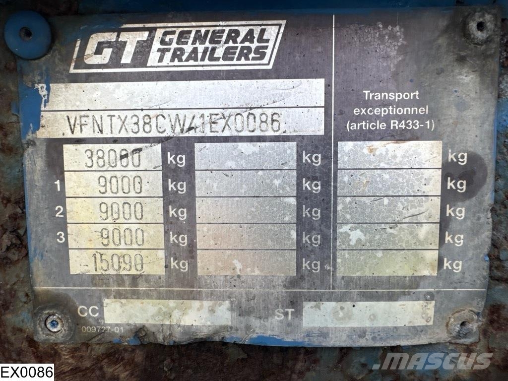 Trailor Container ADR, 20 ft Kontajnerové návesy