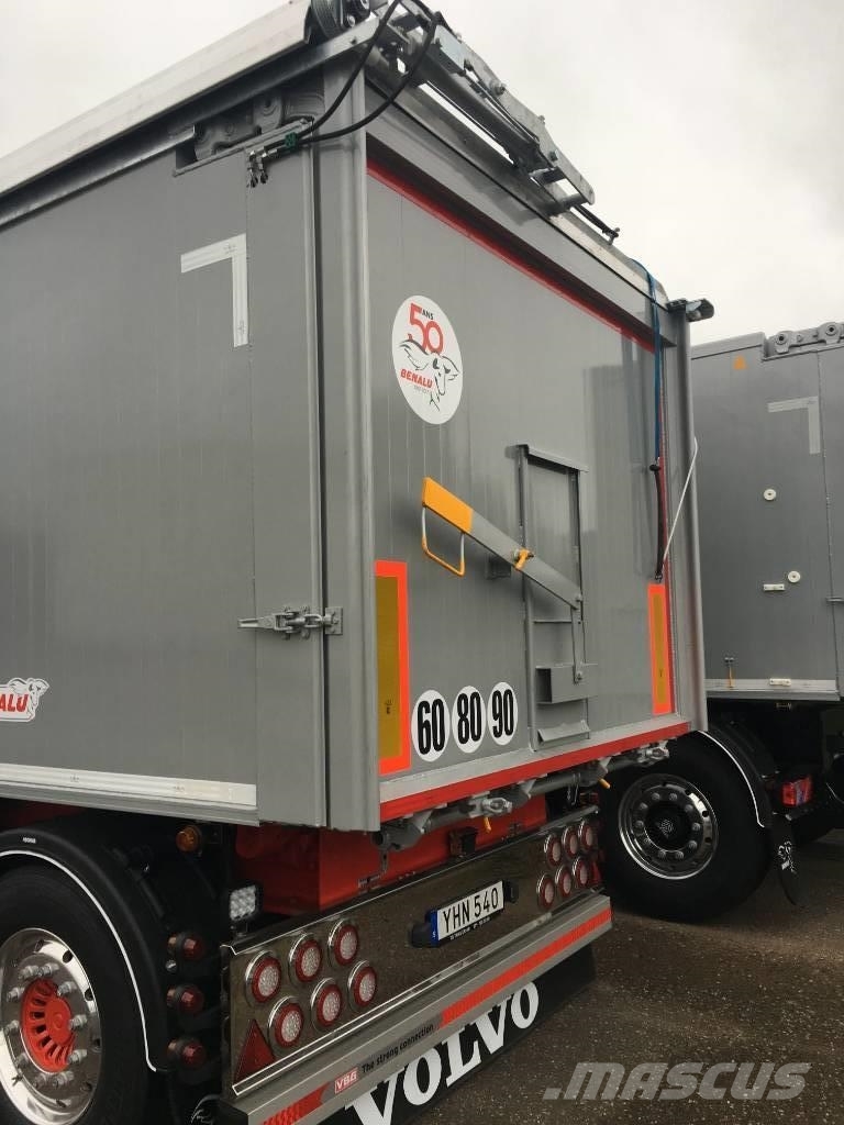 Benalu 7,8 ton 5-axlad Tippsläpvagn SINGEL / DUBBEL Optil Bañera