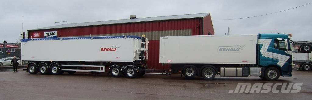 Benalu 7,8 ton 5-axlad Tippsläpvagn SINGEL / DUBBEL Optil Bañera