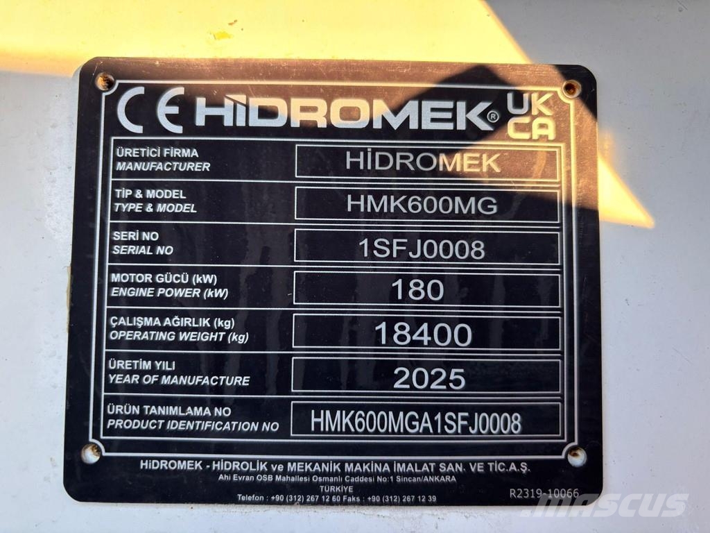 Hidromek HMK 600 MG AC / CENTRAL LUBRICATION Graders