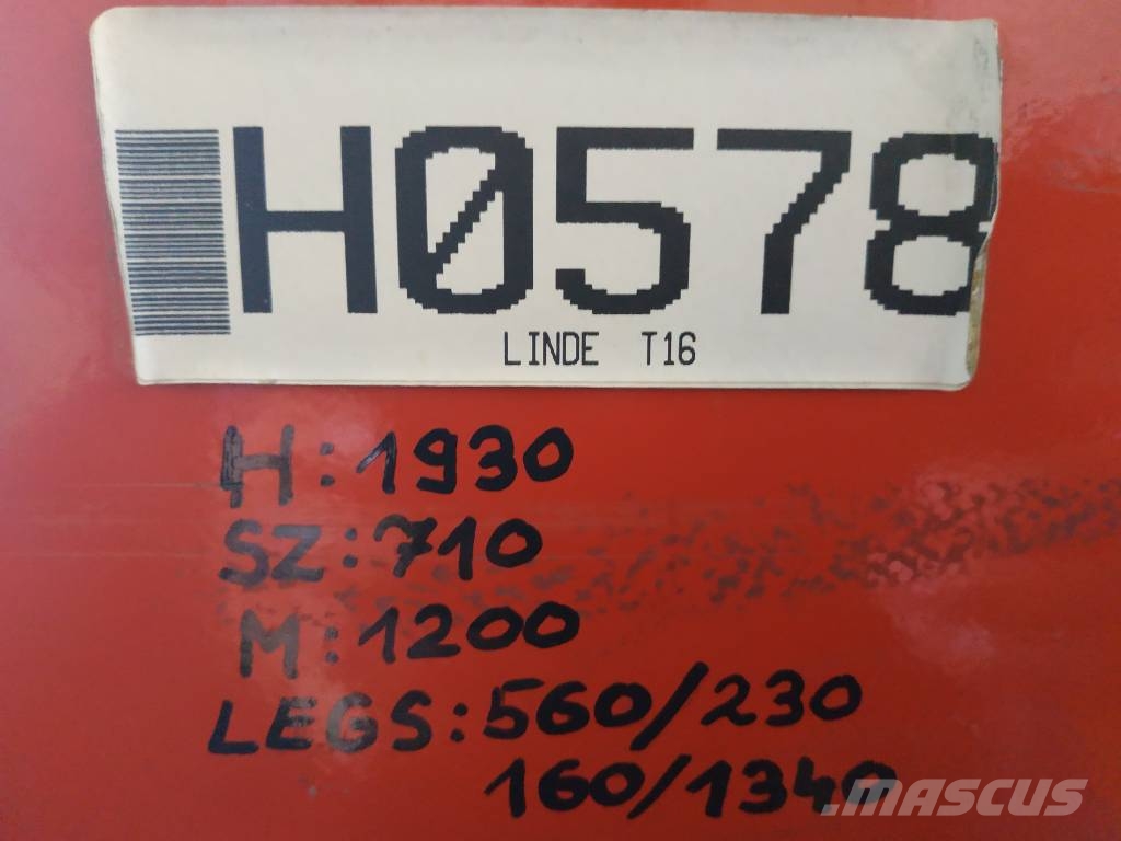 Linde T 16 V-3578 OB شاحنات مناولة ذاتية الدفع