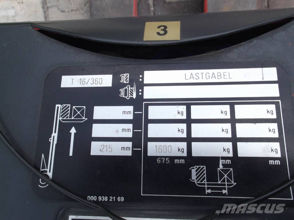 Linde T 16 V-3578 OB شاحنات مناولة ذاتية الدفع