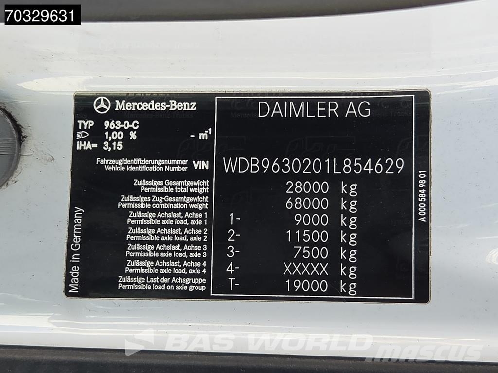 Mercedes-Benz Actros 2558 Actros 6X2 JOAB L20-5600 AA sistema po Camiones elevadores de gancho