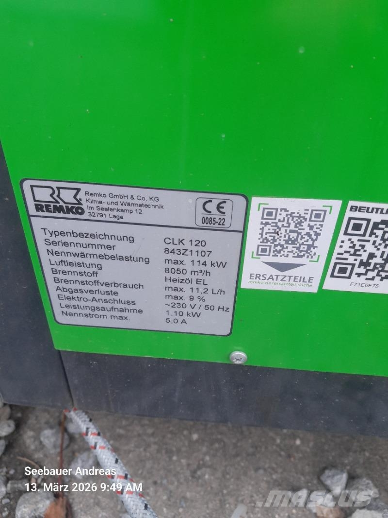 Remko CLK 120 Muut koneet