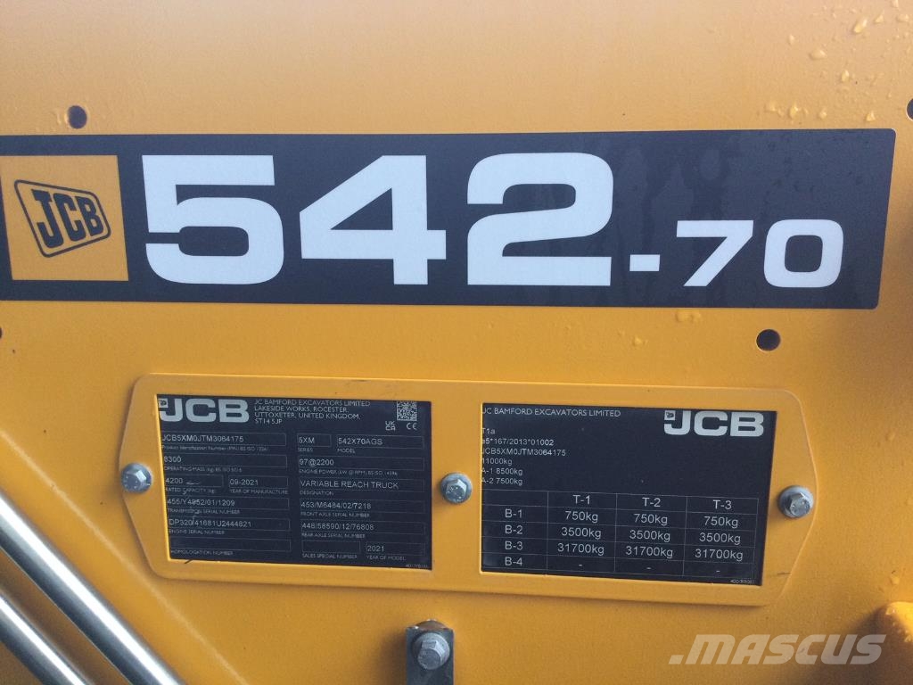JCB 542-70 agri super Poljoprivredni teleskopski utovarivači
