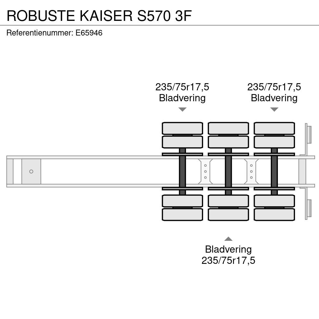 Robuste Kaiser S570 3F Low loader yari çekiciler