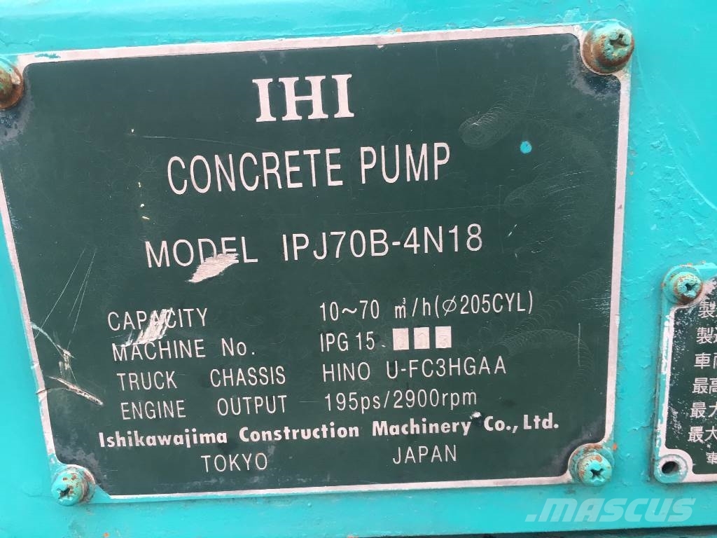 IHI IPJ70B-4N18 Pompe à béton