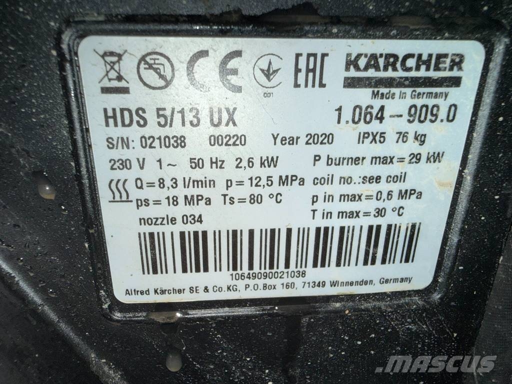 Kärcher HDS 5/13 UX Professional Nízkotlakové myčky