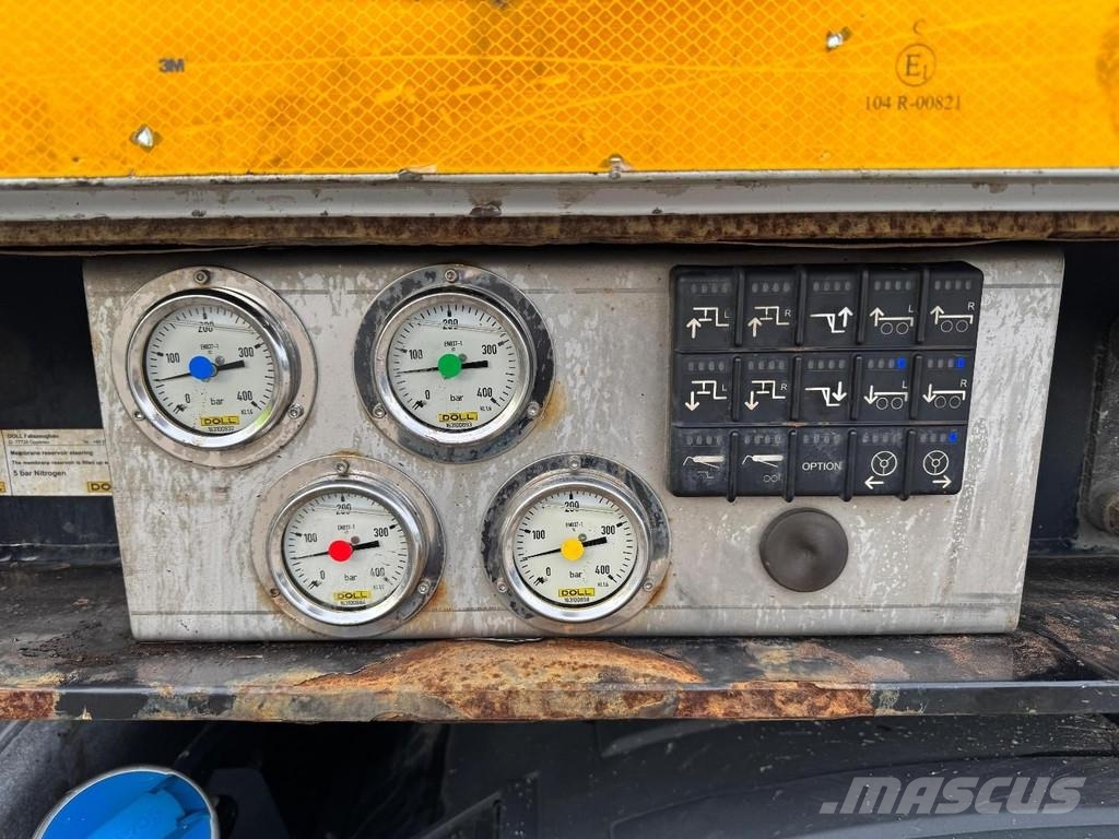 Doll T2E-S3F-21 2 AXLE STEERING - BPW - BED: 6,7M + 4,5 Semirremolques de góndola rebajada
