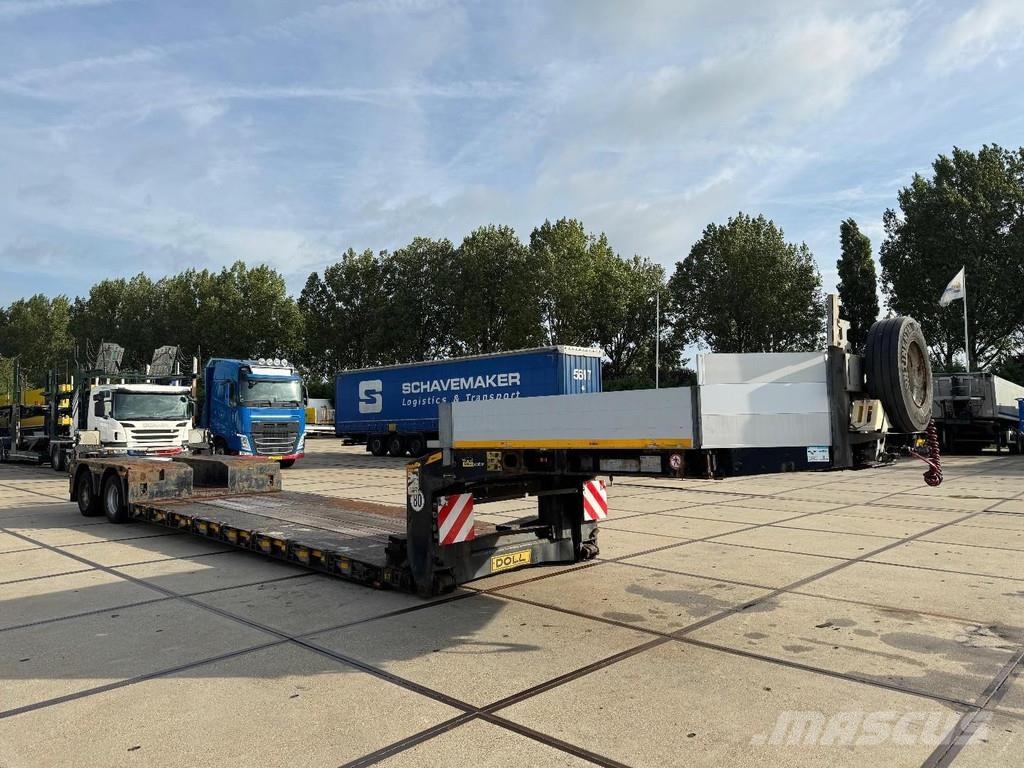 Doll T2E-S3F-21 2 AXLE STEERING - BPW - BED: 6,7M + 4,5 Semirremolques de góndola rebajada