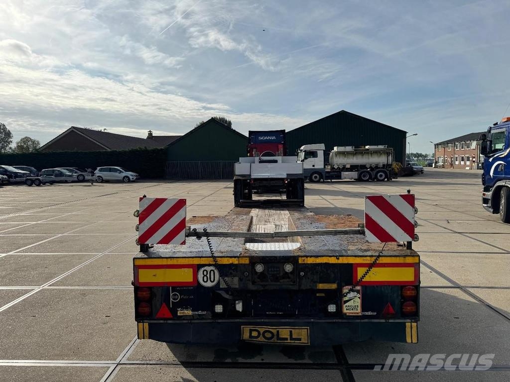 Doll T2E-S3F-21 2 AXLE STEERING - BPW - BED: 6,7M + 4,5 Semirremolques de góndola rebajada